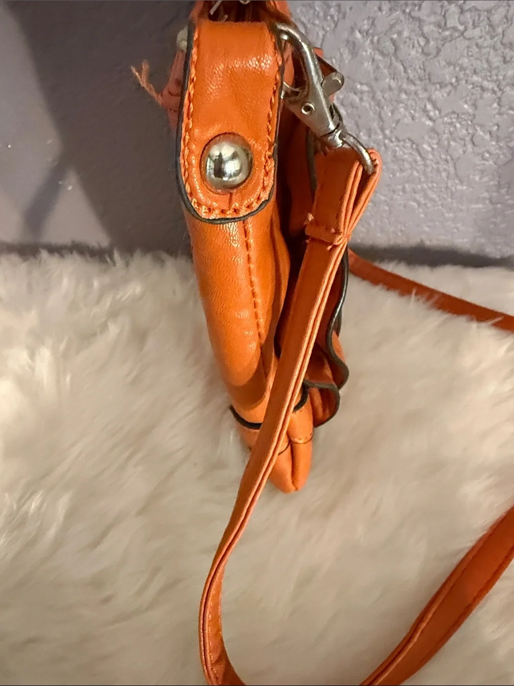 Women’s Orange Floral Crossbody Bag